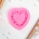 Mold "Heart in roses", silicone, 7 × 7 cm, color mix