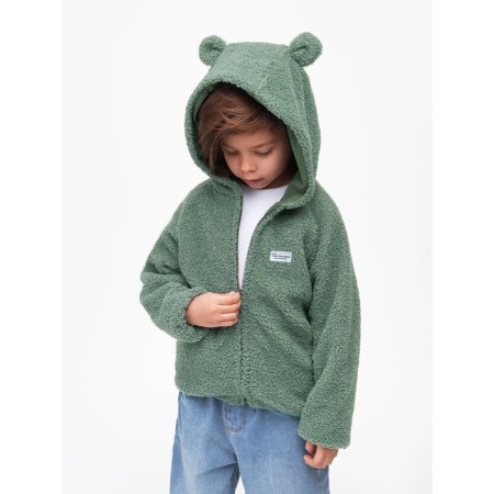 Children's sweatshirt Amarobaby Bear, height 104 cm, green color-19