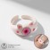 Ring "Montrustrik" cat, pink color, dimensionless