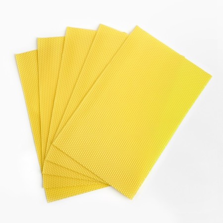 Wax for the manufacture of candles, yellow, 1 kg, 12 sheets, 39x26 cm-1