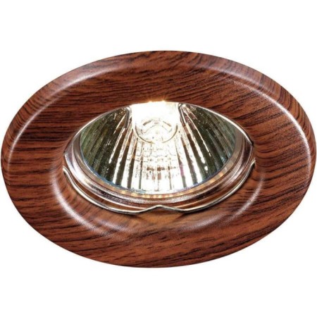 Built -in lamp Novotech, 50 W, GX5.3, 12 V, 60x60 mm, d = 60 mm, brown