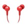 JBL C100SI headphones, vacuum, microphone, wired, 1.2m, red