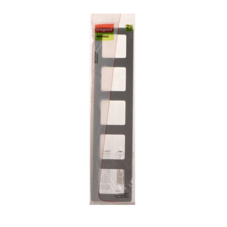 Frame Legrand Inspiria, 5 post, aluminum-2