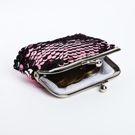 Wallet on the farmar, pink/white color-5