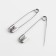 A set of English pins, 28 /32 /38 mm, 12 pcs, silver color