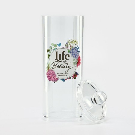 Organizer for cotton pads "Life is Beauty", 20 x 8 cm-2