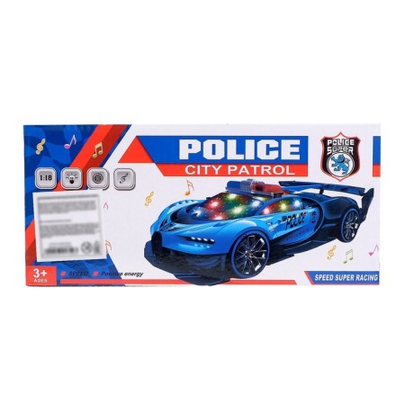 The Machine "Police", light and sound effects, works from batteries, white color-3