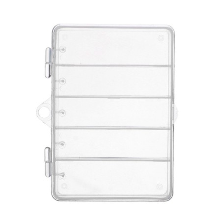 Container for fishing accessories, small, 5 departments, 11.5x9.5x2 cm-4
