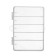 Container for fishing accessories, small, 5 departments, 11.5x9.5x2 cm