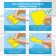 Block with a sticky edge of 76*76mm Brauberg Transparent 100l, transparent 115205