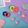 Hair set "Polinka" (5 elastic bands 2 cm, 4 crab 1.1 cm) crown, mix