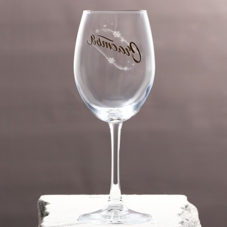 A glass for the wine "Happiness", for the New Year, 360 ml.-2
