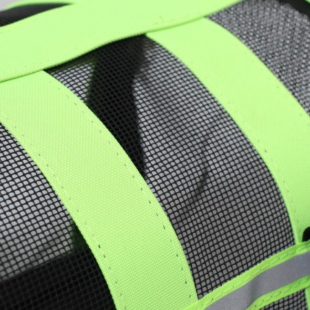 Striped-striped bag 41*25*25 cm, light green-5