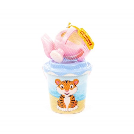 Sanding set No. 654 Safari: bucket, chipper-sun, shovel, robberies, watering can, mix color-14