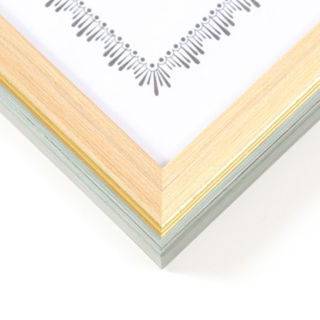 Photo frame plastic A4 Format "A tree with a golden border" 23.5x31 cm-1