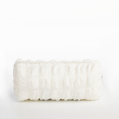 Cosmetic bag with zipper, dairy color-1