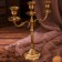 Brass Brass for 3 candles "Dream" 8.5x21x24.5 cm