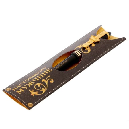 Handle Blood Blue Paste 1.0 mm "Real Man" Plastic, Gift-3