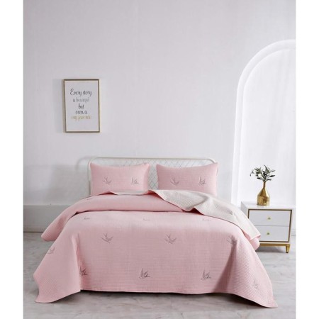 A set with a blanket "Jacqueline", size 230x250 cm, 50x70 cm - 2 pcs, color ash rose