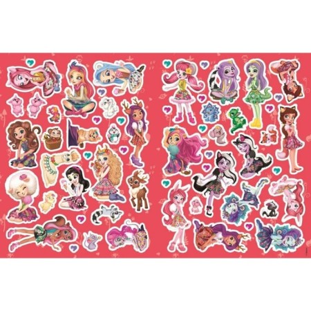 Developing book with reusable stickers and poster "Enchantimals"-2