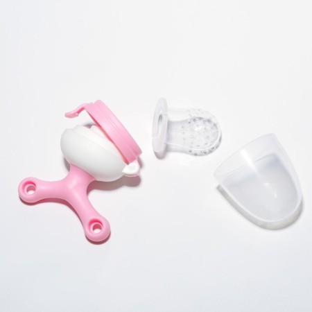 Nibbler with silicone mesh, rotating piston, pink color-5