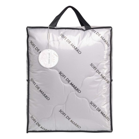 Demi -season blanket, size 155x215 cm, gray color-2