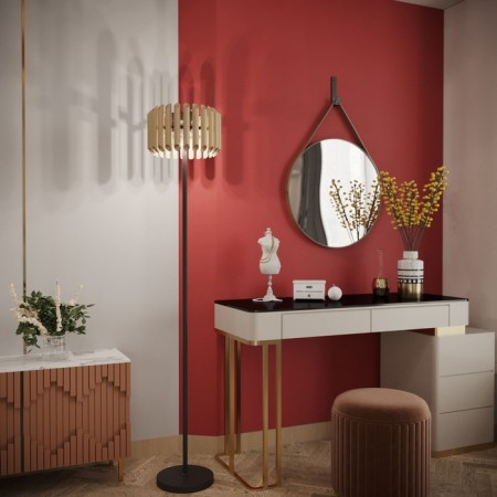 Loft -style floor lamp Castellie, 60W, E14, 32x32x165 cm-1