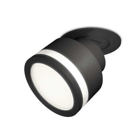 A set of built -in rotary lamp with acrylic Ambrella Light, Techno, XM8102522, Black Black Sand Color