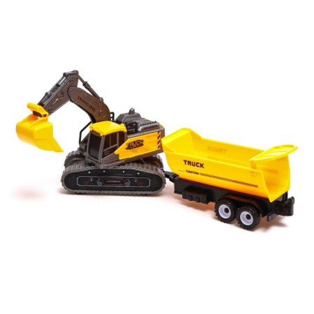 Excavator inertial "construction", with a trailer, mix-3