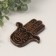 Focus stand Polystone "Fatima Hand" Bronze 9.2x11x1 cm