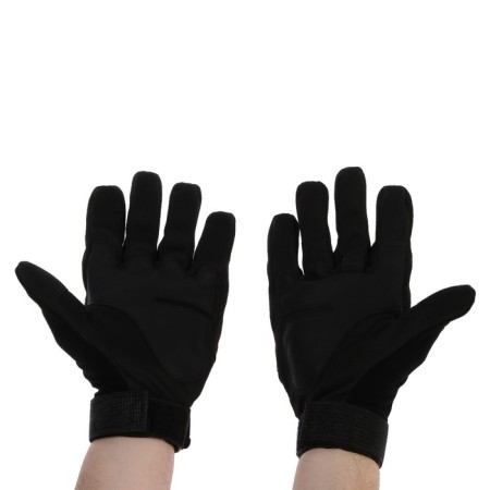 Motorcycle gloves with protective inserts, size l, black-1