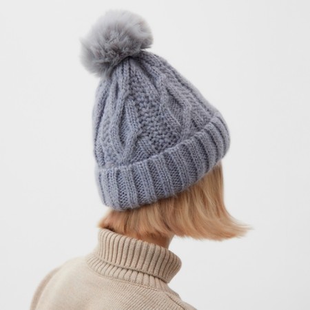 Women's hat minku, gray color, rr 56-58-1