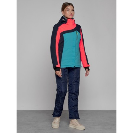 Ski costume female, size 44, dark blue color-2
