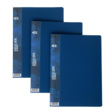 Set of folders A5, 20 inserts, calligrata, pocket on the spine, blue, 3 pieces