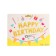 Foil ball 16 "Happy Birthday", capital letters, gold color