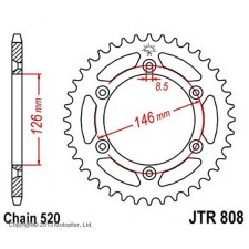 Vedic star, jt sprockets r808-41, chain 520, 41 teeth