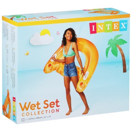 Swimming chair "Boomerang", 152 x 99 cm, Mix colors, 58859np Intex-3