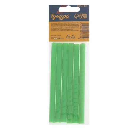 Glue rods tundra, 7 x 100 mm, green, 6 pcs.-6