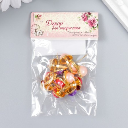 Brads for scrapbooking "Half -Pester" Mix 1.1 cm-3