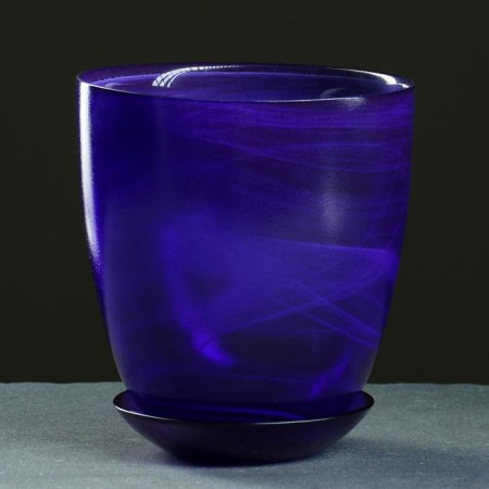Flower pot No. 4, alabaster, lilac, 2 l