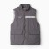 Warm vest for boys, gray color, height 116-122 cm