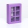 Box for sweets 6 pcs, lilac, 13.7 x 9.85 x 3.86 cm