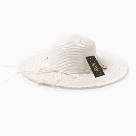 Women's hat minku "sea", size 56-58, white color-5