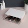 Organizer for storage "BASIC", 1 section, 23 × 17 × 5 cm, white/transparent color