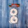 Jewelry decoration "Bright Donut" (set 2 pcs) 9x8 cm, silver