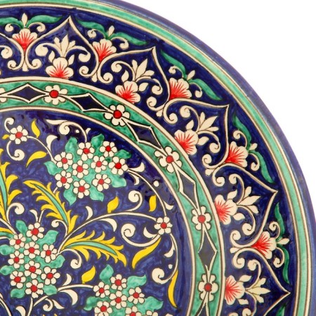 Largan Rishtan ceramics "Flowers", 33 cm, Blue Mix-5