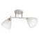 Causte "Natalia" 2x60W E27 white/gold 46x25x26cm