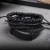 Bracelet Skin "Batog", black color, d = 7.5 cm