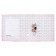 A4, 75 mm, calligrata registrar folder, PVC, embossing "Len", metal edging, pocket for a spine, assembled, assembled, mix