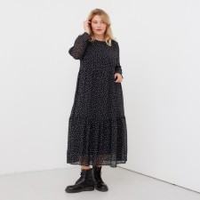 Women's dress Midy Mist Plus-Size, R.54, Black